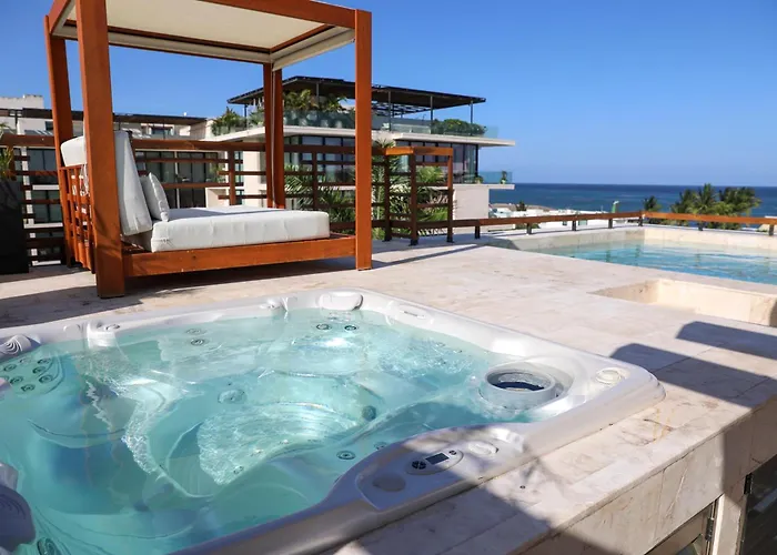 Atc18 2bed Ocean View Penthouse With Jacuzzi And Private Pool * Playa del Carmen